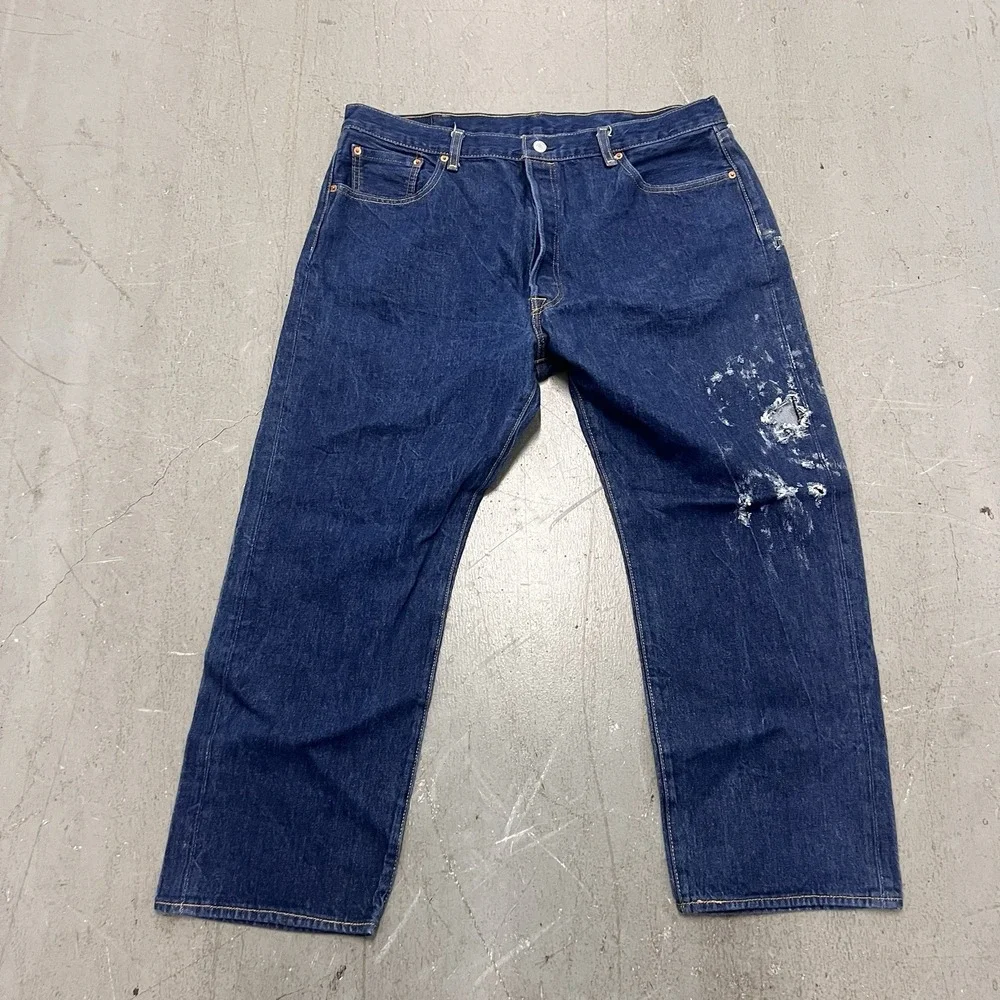 Levi's 501 Men's Jeans Medium Wash Blue Denim Levi Strauss‎ & Co Size 42x30